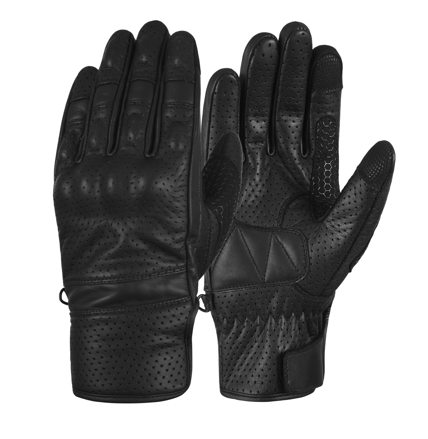 MOTORCYCLE GLOVES IN REAL SKIN-THUNDER